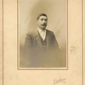 Retrato de José Fernández Vaqueiro, Secretario da Federación Municipal de Salceda