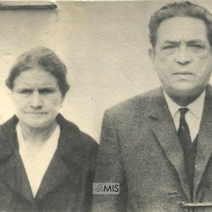 Retrato do mestre de Soutelo Alfredo Gándara Alonso e a súa dona Otilia Fernández