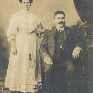 Retrato do comerciante e Concelleiro Joaquín Alonso e a súa dona, María Piedra.