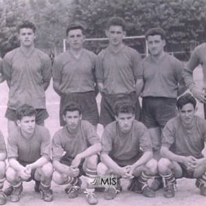 Retrato da alineación inicial do Salceda F.C (1959 aprox.)